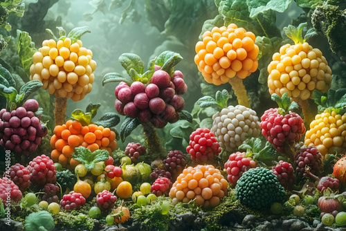 Wallpaper Mural Colorful Fruit Forest Display Torontodigital.ca