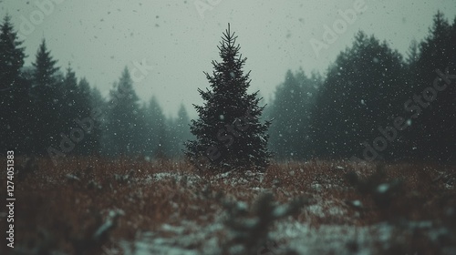 Technical blueprint for a Christmas tree from a mechanical engineering design perspective