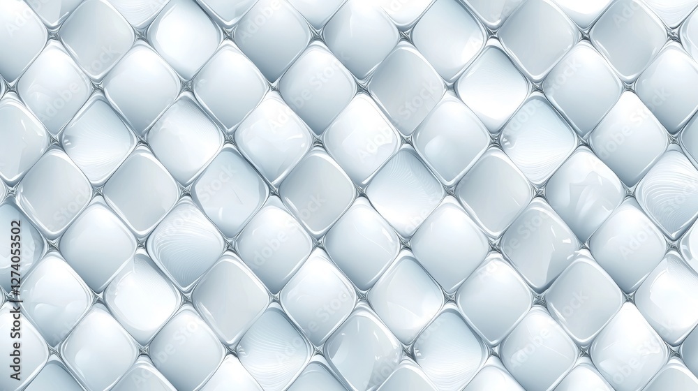 The design comprises a textured white background with a pattern of layered geometric triangle shapes, accompanied by glossy white and grey squares, creating an abstract tech banner, a graphic design The design comprises a textured white background with a pattern of layered geometric triangle shapes, accompanied by glossy white and grey squares, creating an abstract tech banner, a graphic design