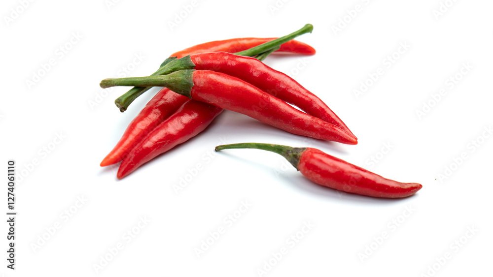 Red chili pepper with on white background, raw food
ingredient concept Red chili pepper with on white background, raw food
ingredient concept