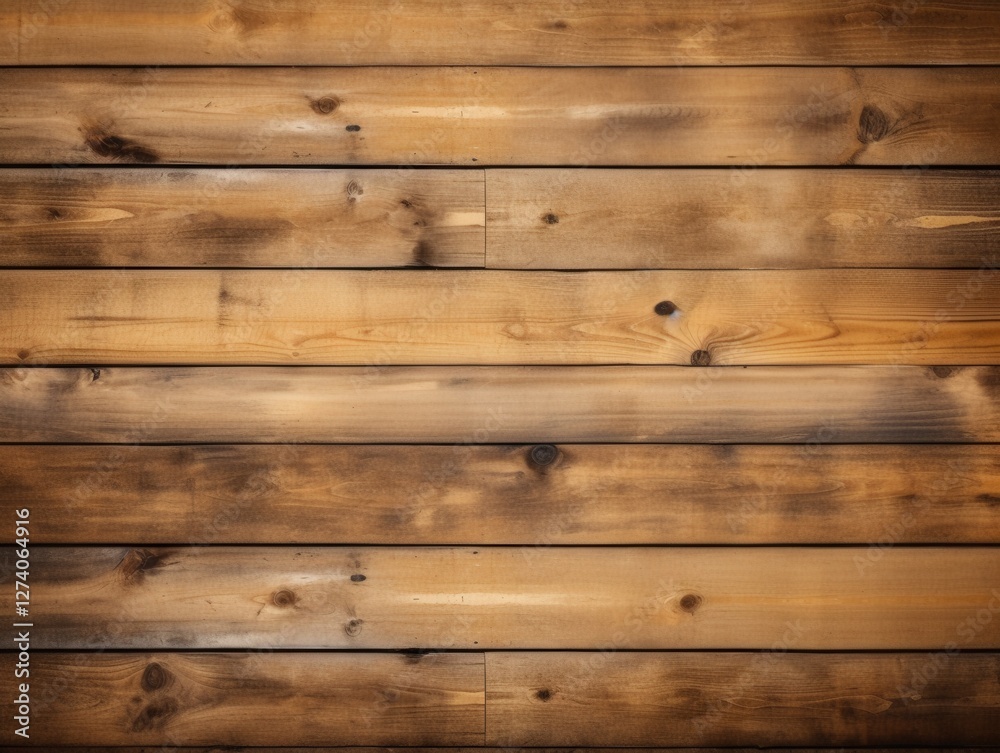 Naklejka premium Rustic wooden wall texture for background, backdrop, or surface, showing warm tones and wood grain