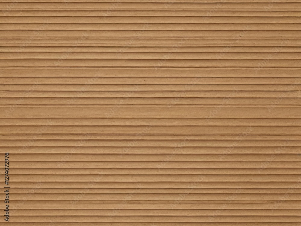 Seamless cardboard texture with horizontal corrugation. Ideal for backgrounds, packaging design, and digital art. High-quality, natural brown color with subtle grain details. Seamless cardboard texture with horizontal corrugation. Ideal for backgrounds, packaging design, and digital art. High-quality, natural brown color with subtle grain details.