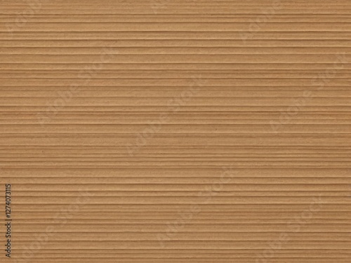 Seamless cardboard texture with horizontal corrugation. Ideal for backgrounds, packaging design, and digital art. High-quality, natural brown color with subtle grain details.