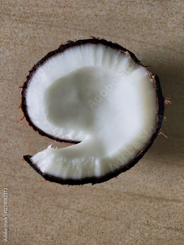 coconut on a floor background photo