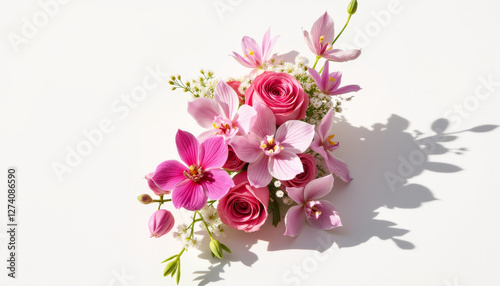 Elegant floral corsage arrangement showcasing roses and orchids, prom night