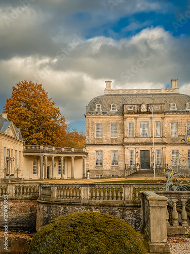 castle in autumn in the netherlands