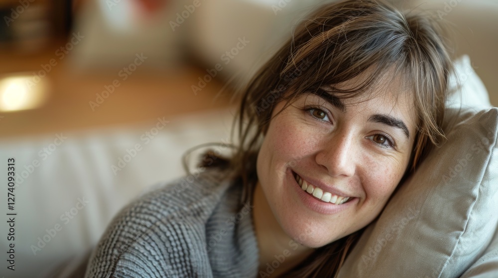 Woman posing for a portrait photograph. Woman posing for a portrait photograph.