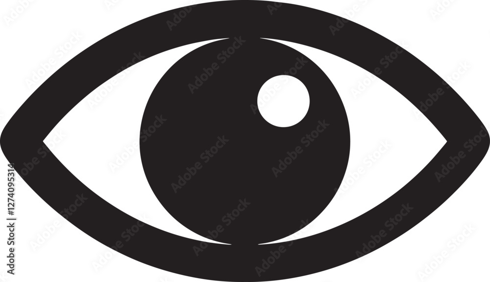 Simple eye icon vector illastation Simple eye icon vector illastation