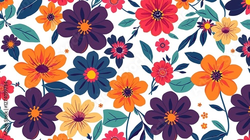 Wallpaper Mural Pastel Blooms on Geometric Wallpaper Torontodigital.ca