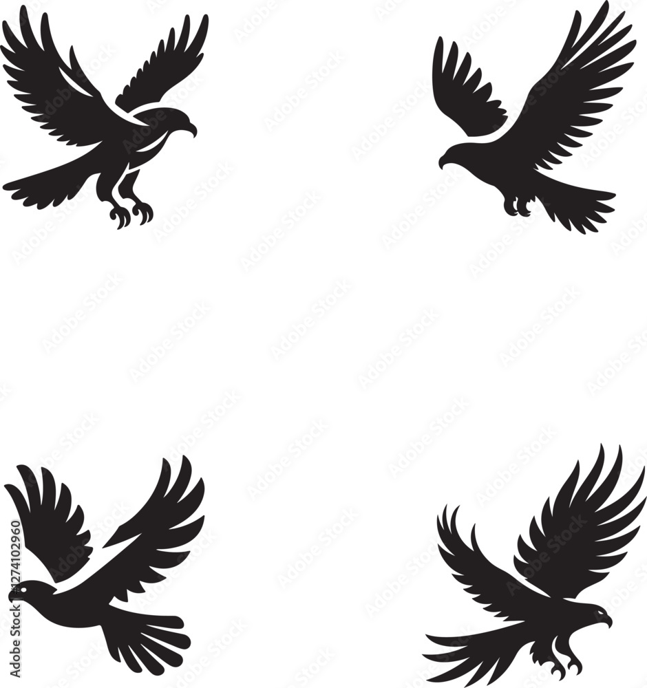 Obraz premium eagle vector set