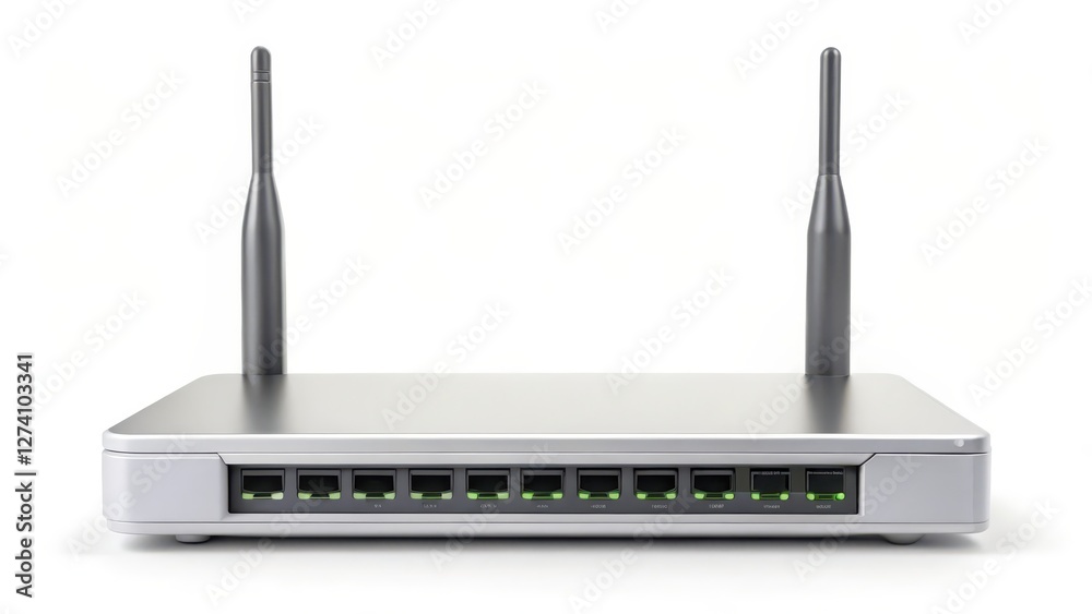 Wireless Router on White Background Wireless Router on White Background