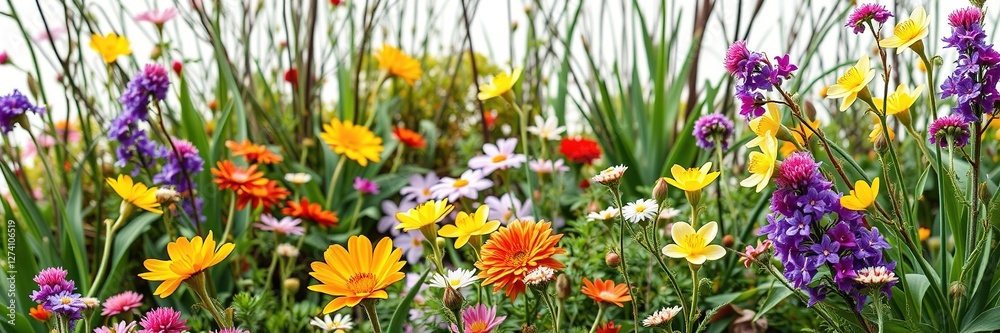Springtime's Vibrant Awakening in the Garden Springtime's Vibrant Awakening in the Garden