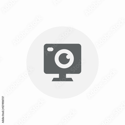 camera stand tool device icon sign vector
