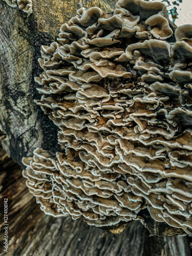 Obraz na płótnie mushroom on a tree w salonie