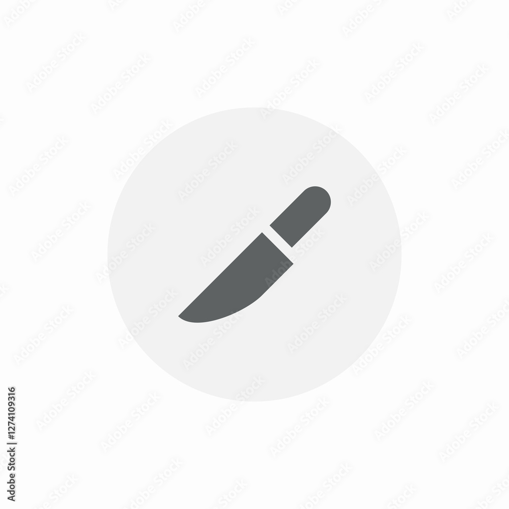 kitchen knife utensil icon sign vector kitchen knife utensil icon sign vector