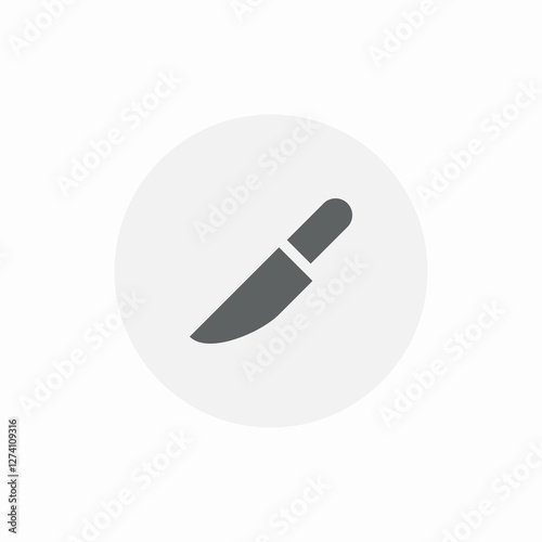 kitchen knife utensil icon sign vector