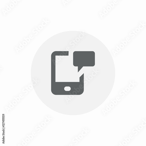 mobile text use icon sign vector