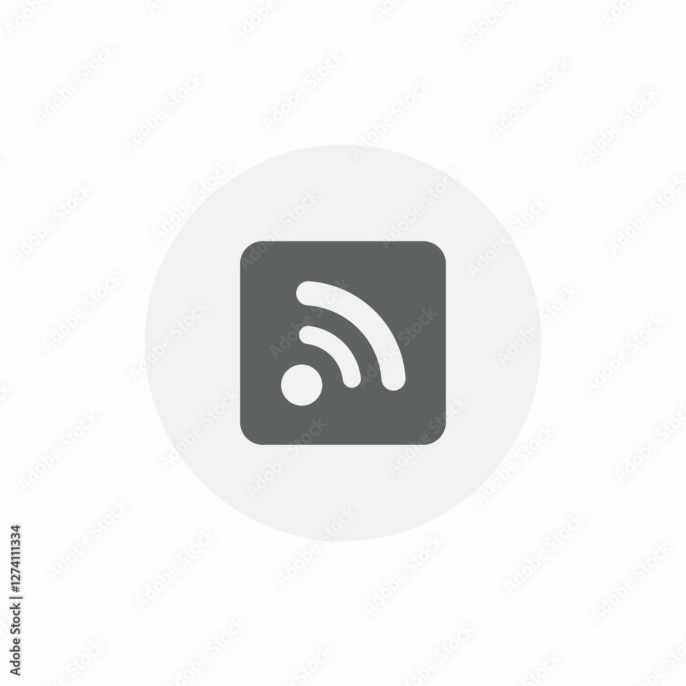 newspage feed icon sign vector newspage feed icon sign vector