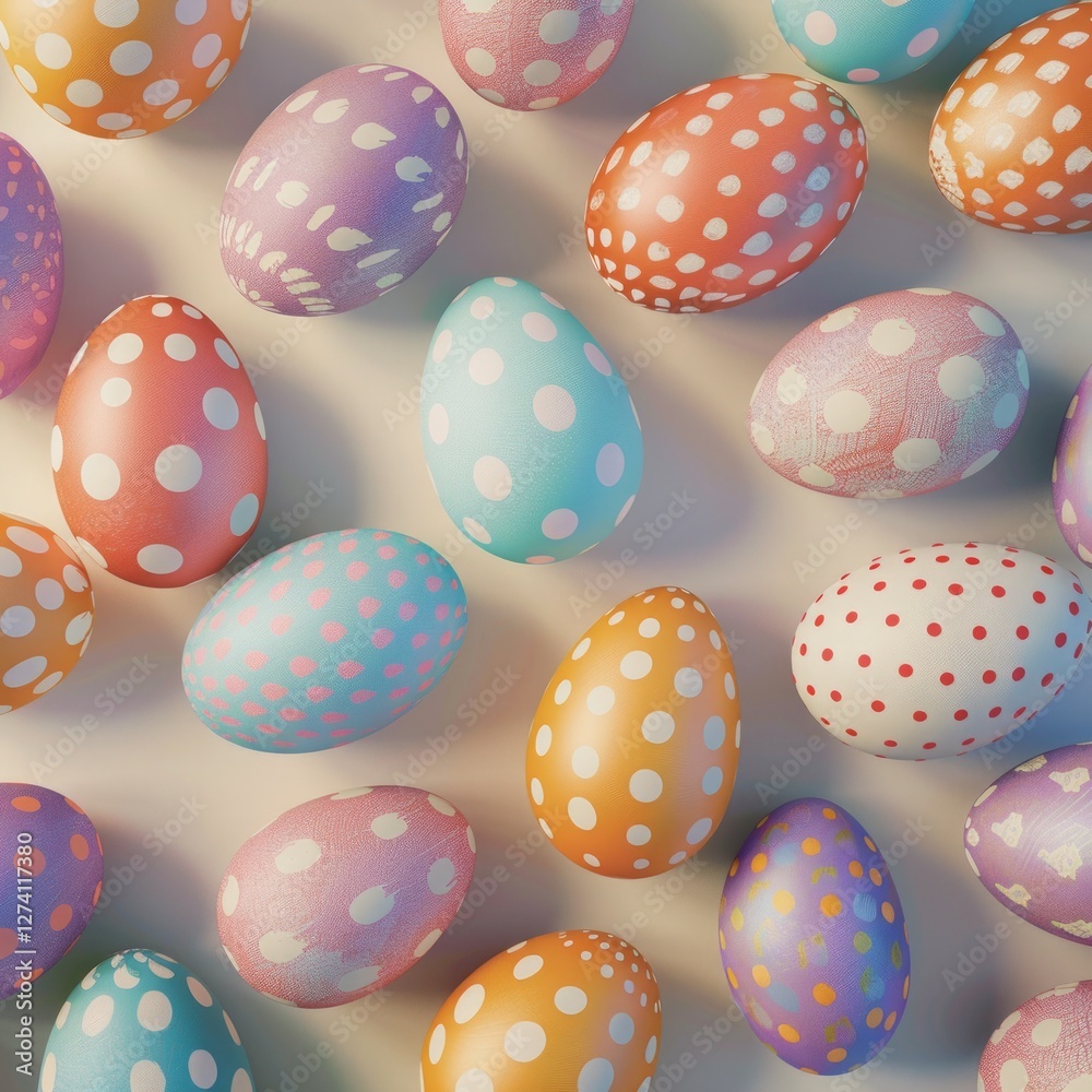 Easter eggs pattern decorative Easter eggs pattern decorative