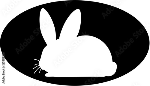 vector illustration of a rabbit