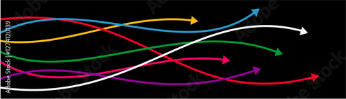 abstract colorful arrows lines acceleration