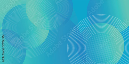 Modern abstract bright blue green gradient illustration background with simple pattern. Cool design. Eps10 vector