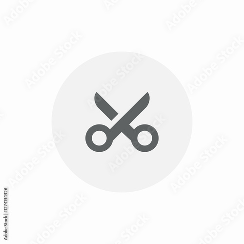 scissors cut icon sign vector