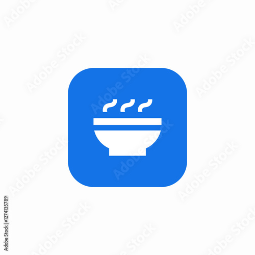 warm meal icon sign vector