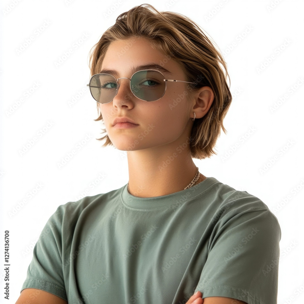 Fototapeta premium Cool Teenager Isolated