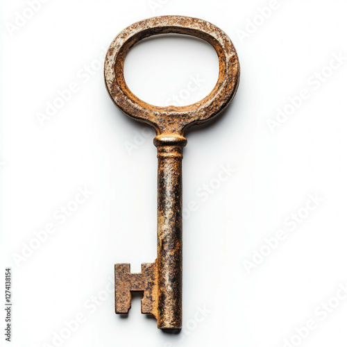Old Key Isolated