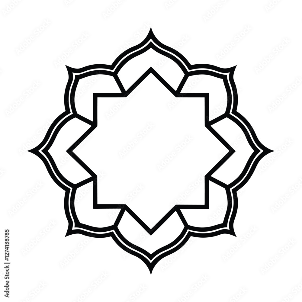 Elegant Islamic Ornament Vector with Arabic Geometric and Decorative Design-23 Elegant Islamic Ornament Vector with Arabic Geometric and Decorative Design-23