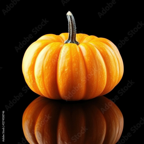 Pumpkin Isolated On Black B...