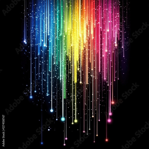 Rainbow Lights Isolated