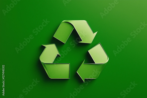 Recycling symbol design concept for sustainability