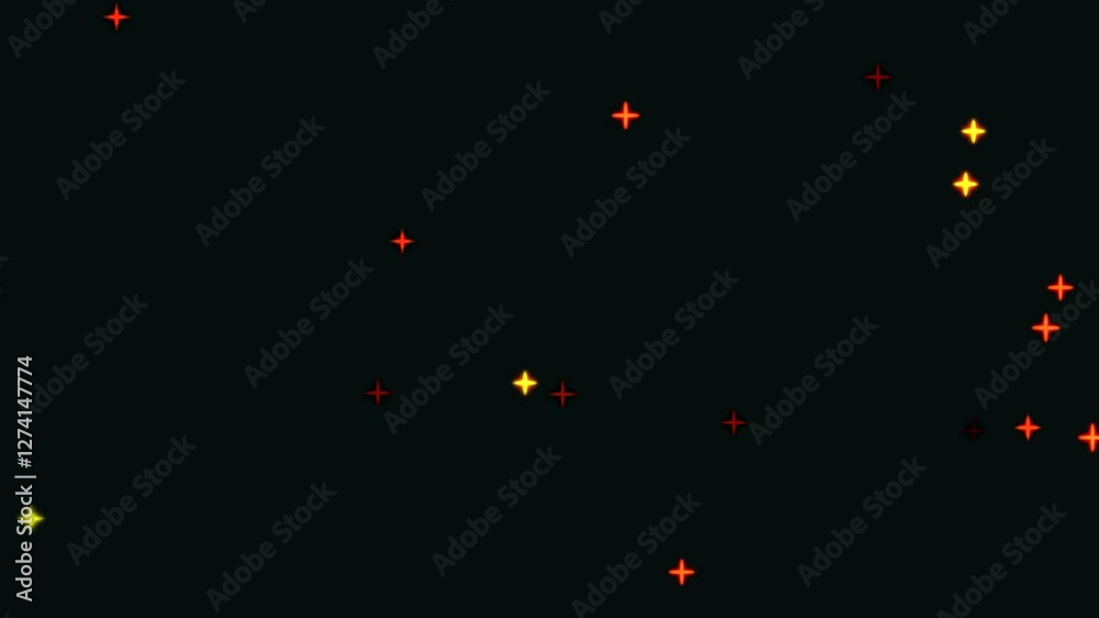 Slow Falling star White Bokeh & Glitter Lights - 4K Christmas Overlay Effect