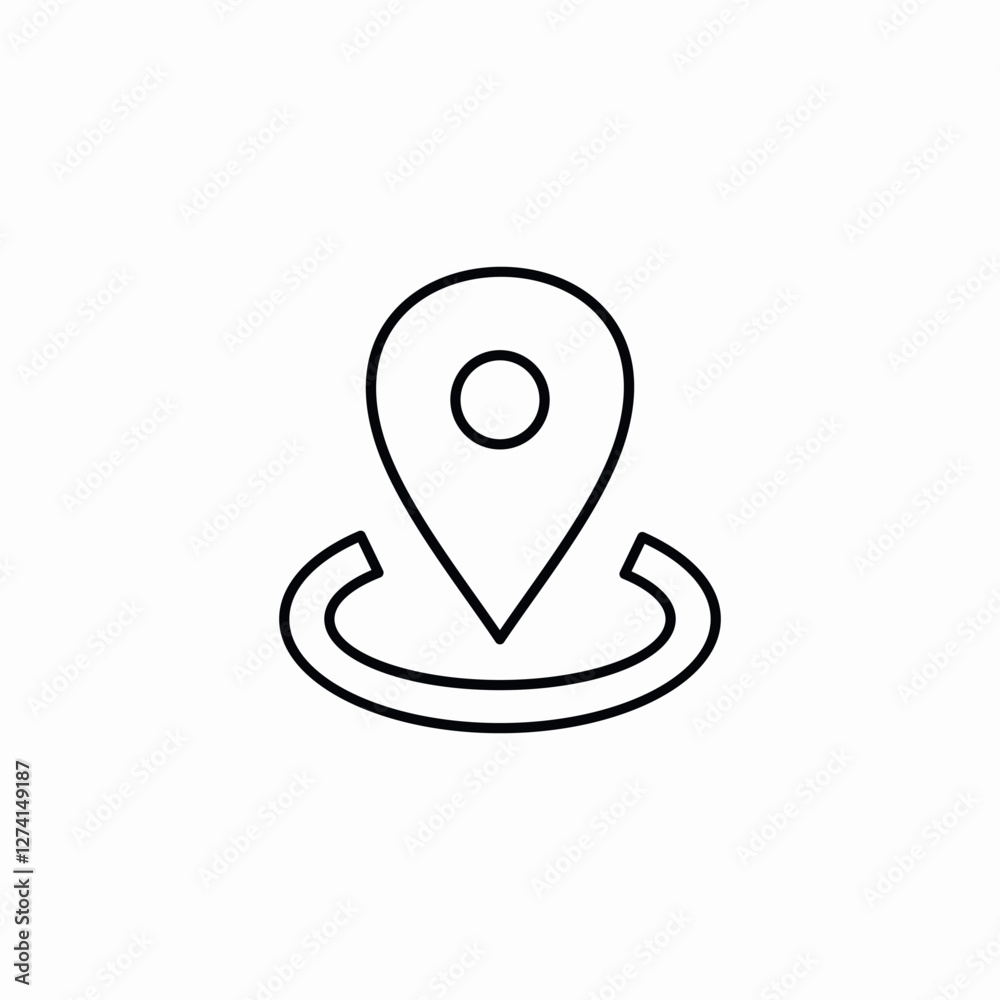map place location icon sign vector map place location icon sign vector