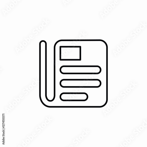 newspaper web icon sign vector