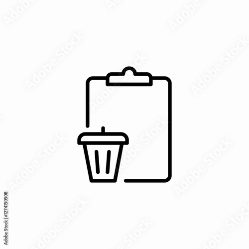 office file remover icon sign vector