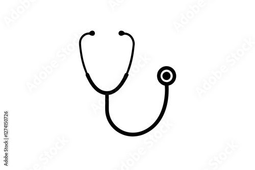stethoscope isolated on white