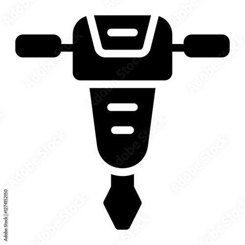 jackhammer glyph icon