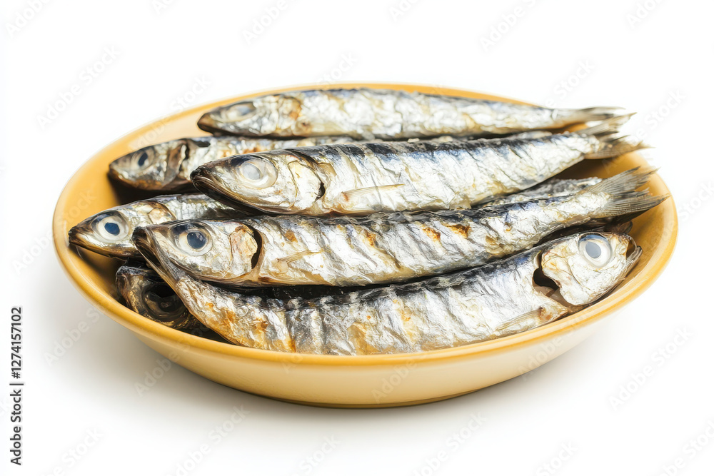 Canned sardines isolated on white background. Canned sardines isolated on white background.