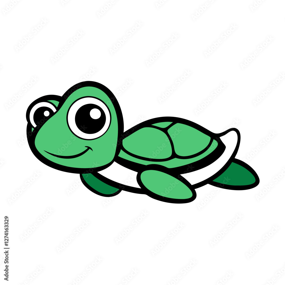 Fototapeta premium green TURTLE cartoon