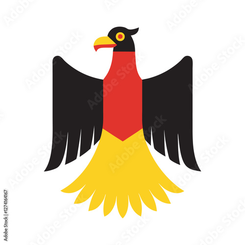 German emblem- M=majestic federal eagle design