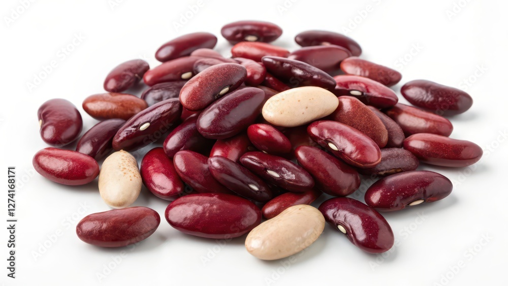 Kidney Beans on White Background Kidney Beans on White Background