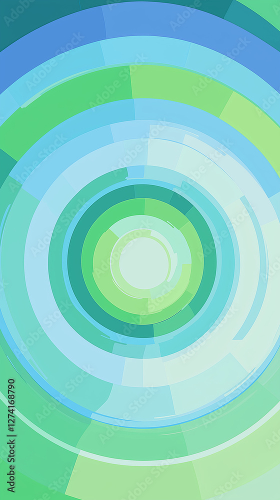 Vertical background of circles within other circles