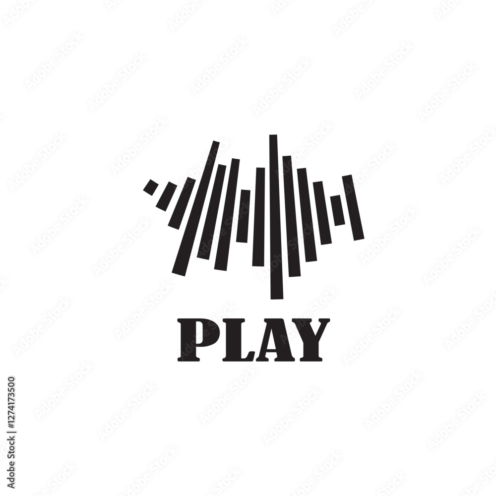 Sound waves vector illustration Sound waves vector illustration