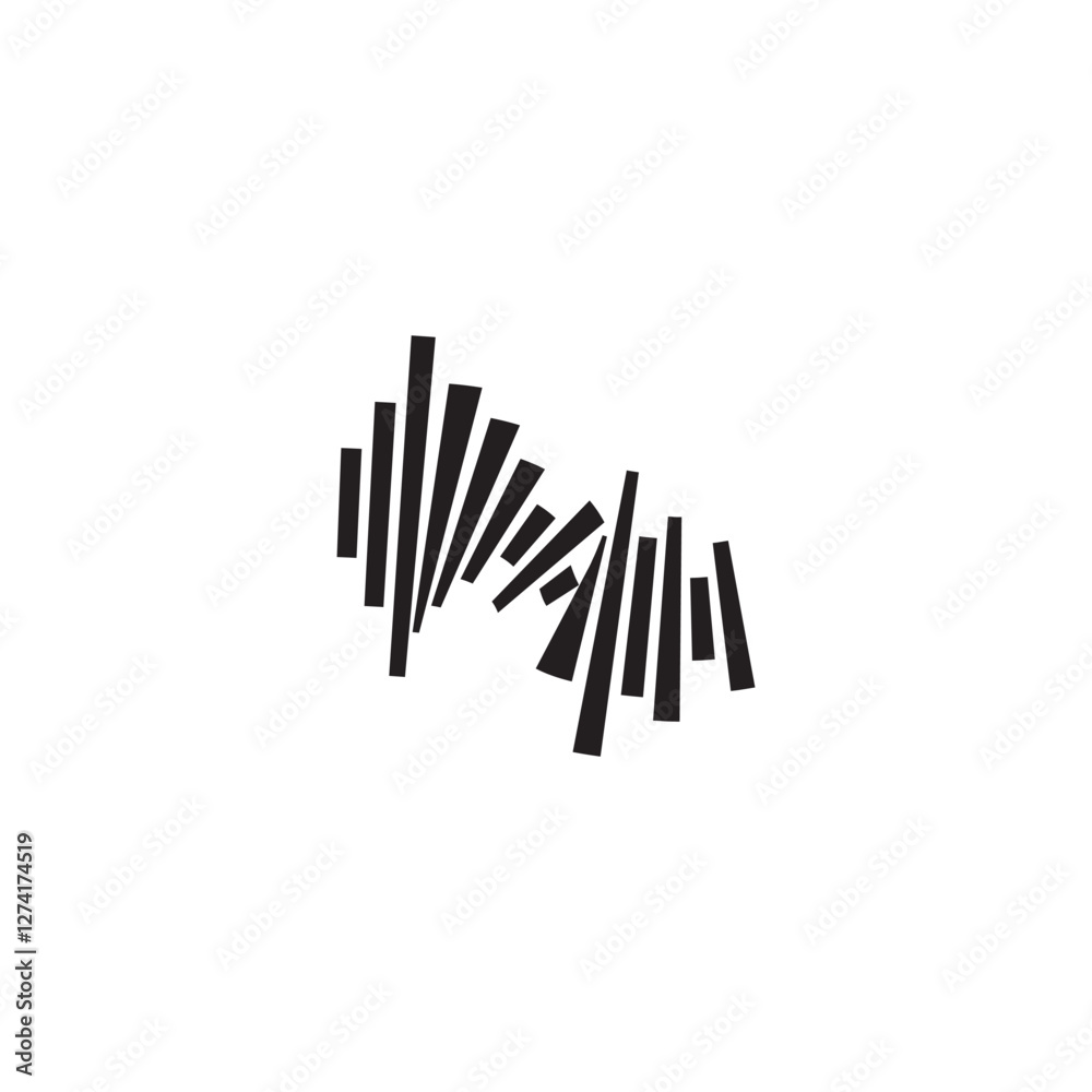 Sound waves vector illustration Sound waves vector illustration