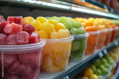 Freshly cut fruit variety packs Assorted melons watermelon and more prepared and packaged for convenience