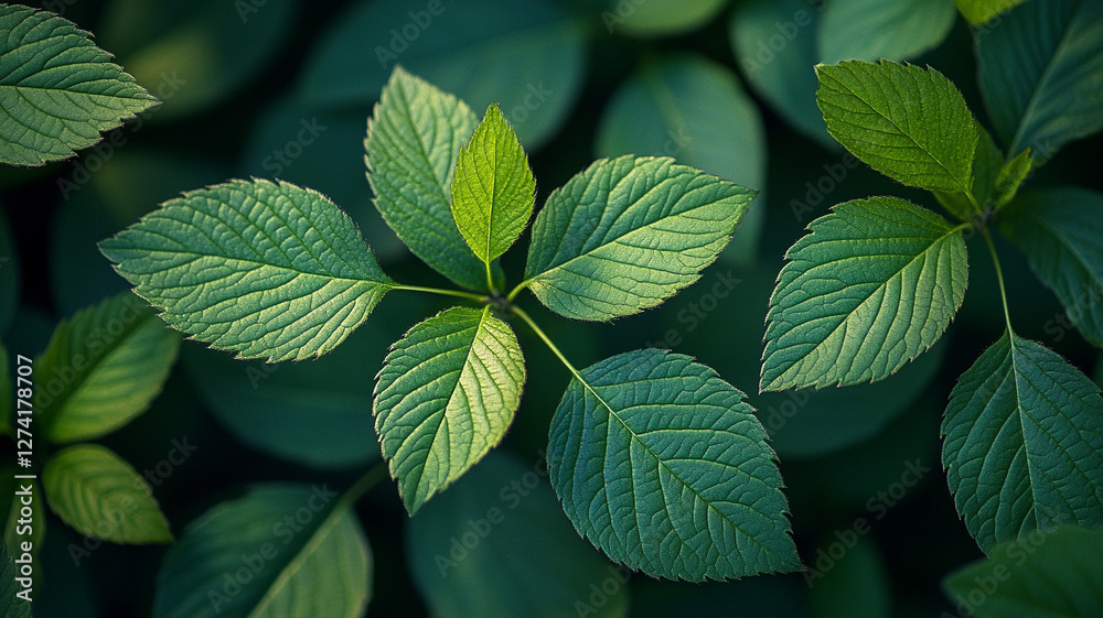 green leaves in the garden green leaves in the garden