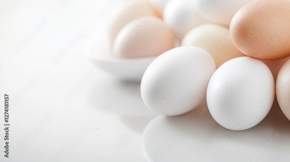 Decorated easter eggs in the grass isolated on white background Decorated easter eggs in the grass isolated on white background